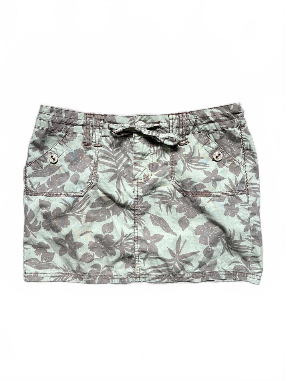 Y2K Wear It Declare It Low Rise Tropical Floral Mini Skirt Size 5 Cargo